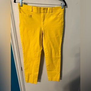 Banana Republic Yellow Sloan Pants Size 4